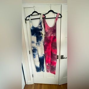 New Halara tie-dye jumpsuits size L color pink